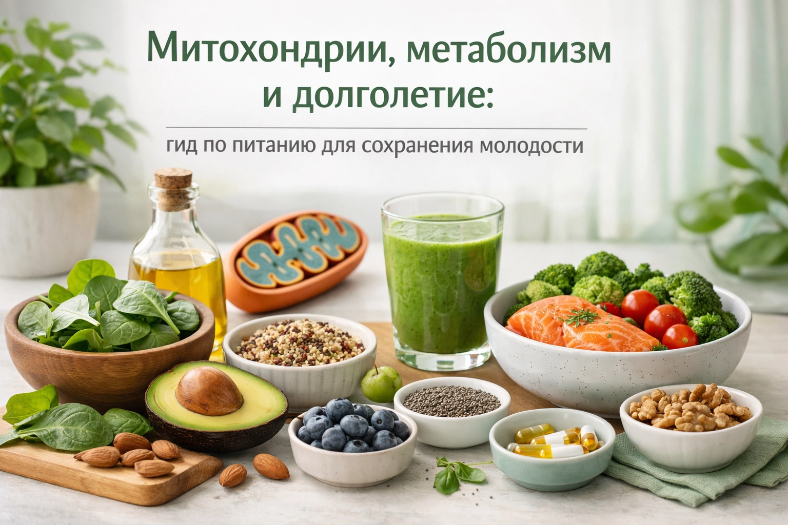 Митохондрии, обмен веществ и долголетие: нутритивное руководство по сохранению молодости